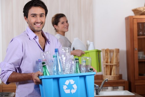 Residential waste bins for recycling in South London