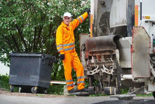 Team members performing a residential home clearance service