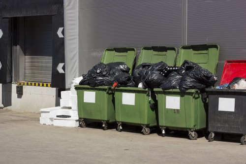 Eco-friendly rubbish sorting process in South London